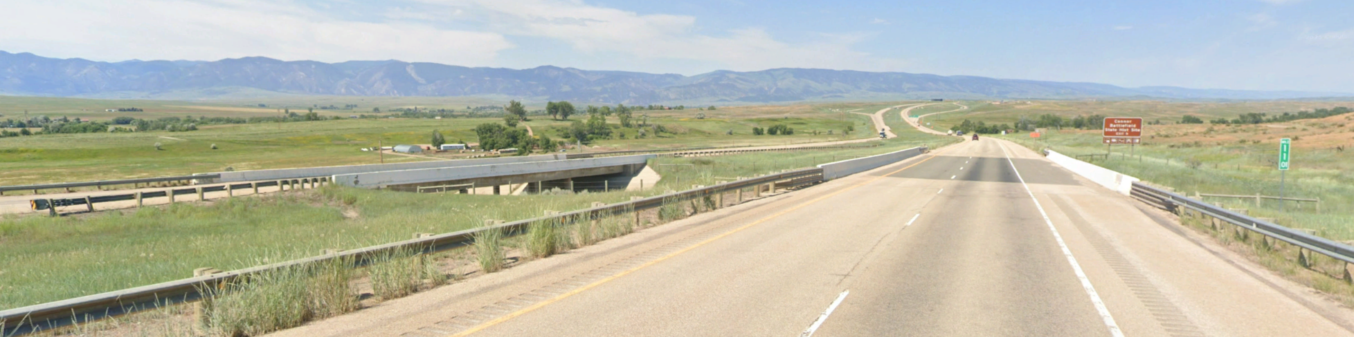 A photo of a highway