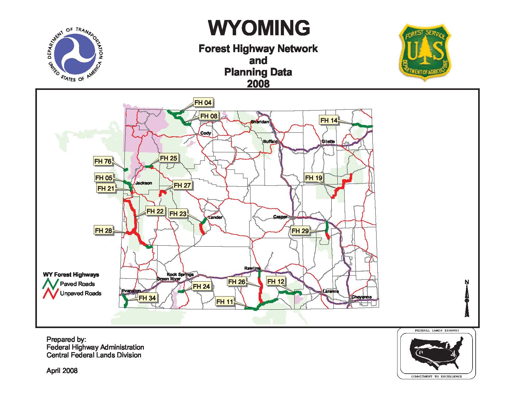 Wyoming Forest Highway Roads