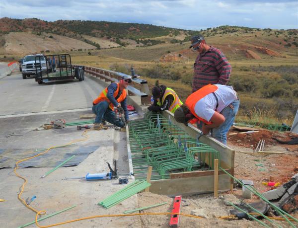 Bornhoft workers tying steel on Twin Creek bridge 10-11-2021.JPG